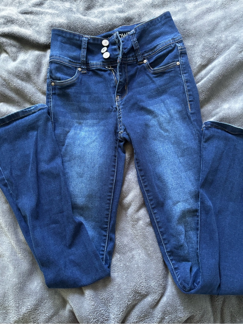 Wallflower Dark Blue Flare Jeans